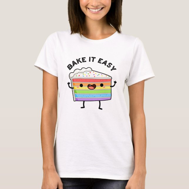 Backen Sie es leicht Funny Cake Puff T-Shirt (Vorderseite)