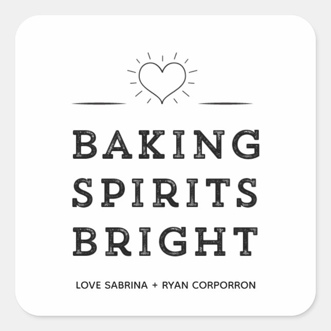 Backen Spirituosen Bright Cookie Exchange Stickers (Vorderseite)