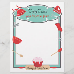 Backen und Kochen Flyer Letterhead