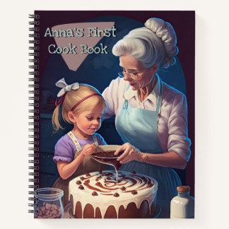 Backen von Mutter und Kind, individuelles 'Mein er Notizbuch