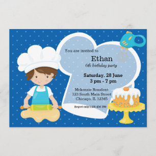 Backen * Wählen Sie Ihre Hintergrundfarbe Einladung