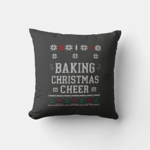 Backen Weihnachtsfreude Lebkuchen Ofen Strickmuste Kissen
