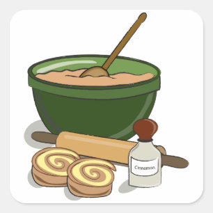 Backen Zimt Rolls Stickers