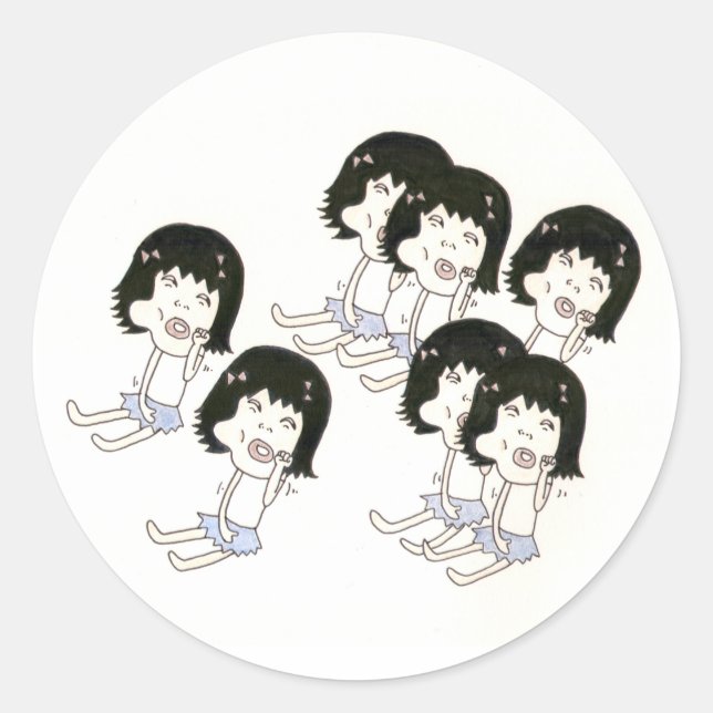 Backenaufkleber Runder Aufkleber (Vorderseite)