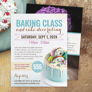 Backend Cake Decoration Class-Ereignis Flyer