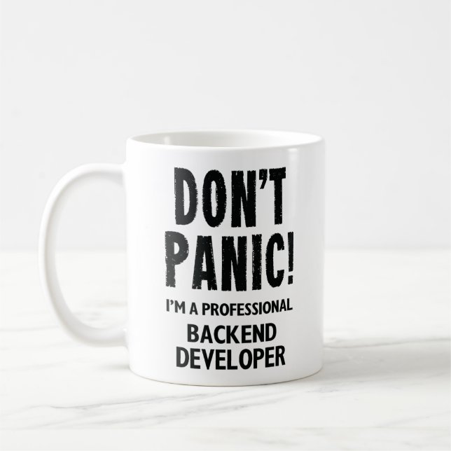 Backend-Entwickler Kaffeetasse (Links)