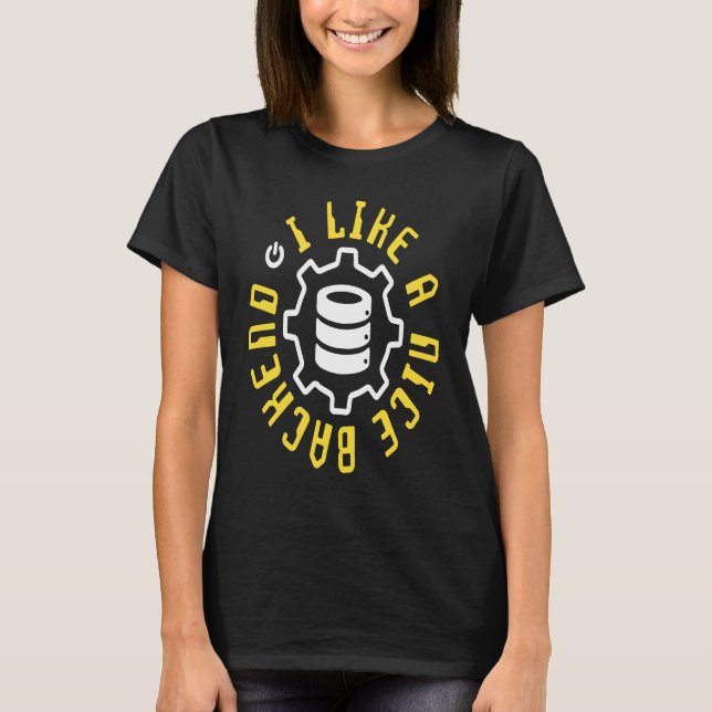 Backend-Softwareentwickler  IT-Computer-Ingenieur  T-Shirt (Vorderseite)