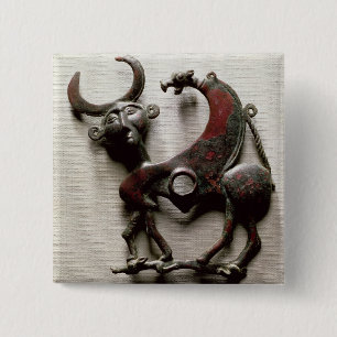 Backenstück eines Pferds biss in Form eines Button