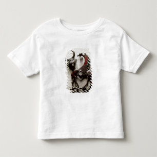 Backenstück eines Pferds biss in Form eines Kleinkind T-shirt