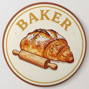 Bäcker 🥐 Artisan-Bäckerei Button
