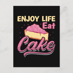 Bäcker Backen Genießen Sie das Leben Kuchen Bäcker Feiertagspostkarte