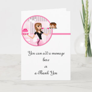 Bäcker/Bäckerei/Konditorei Koch 3 Grußkarte Karte