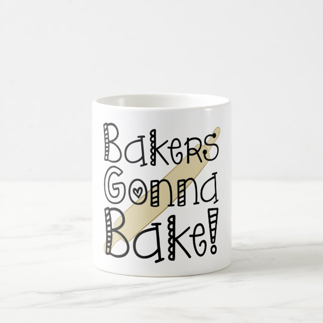 Bäcker, die gehen, Kaffeetasse zu backen (Mittel)