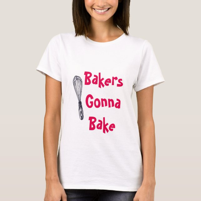 Bäcker, die gehen, T - Shirt zu backen (Vorderseite)