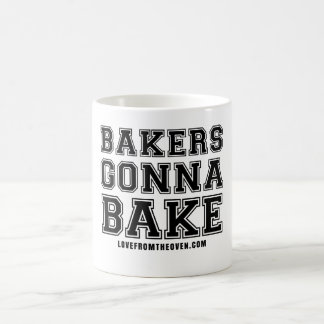 Bäcker, die gehen, Tasse zu backen