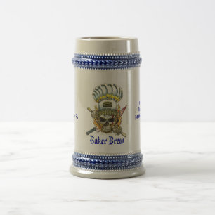 Bäcker-Gebräu Stein Bierglas