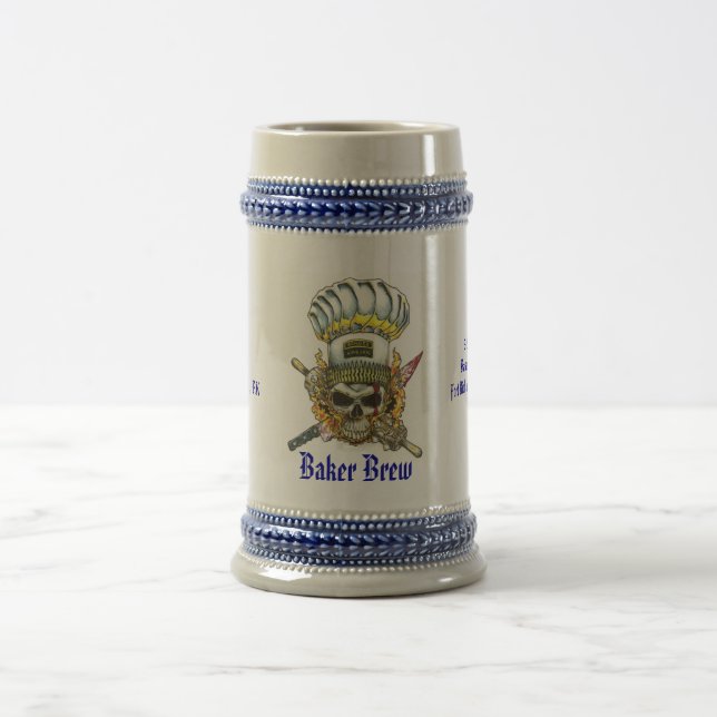 Bäcker-Gebräu Stein Bierglas (Mittel)