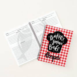 Bäcker Gonna backen Rezept Notizbuch