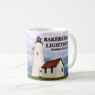 Bäcker-Insel-Leuchtturm, Massachusetts-Tasse Kaffeetasse