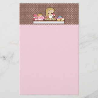 Bäcker-Kuchen-Anmerkungs-Papier Briefpapier