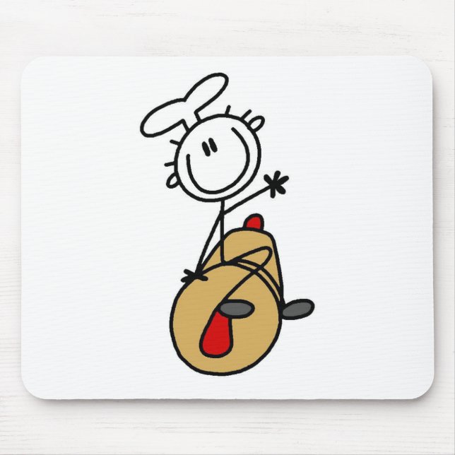 Bäcker mit Nudelholz Mousepad (Vorne)