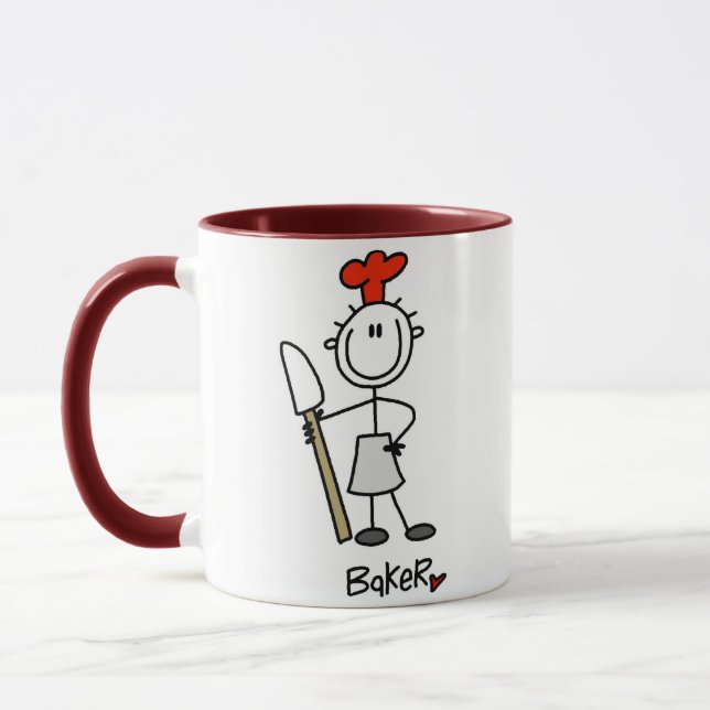 Bäcker mit Teigschaber Tasse (Links)