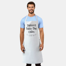 Bäcker nehmen den Kuchen Funny Apron