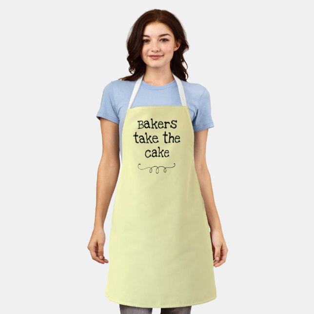 Bäcker nehmen den Kuchen Funny Apron Schürze (Getragen)