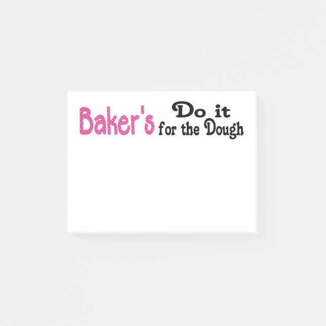 Bäcker Post its Post-it Klebezettel (Vorderseite)