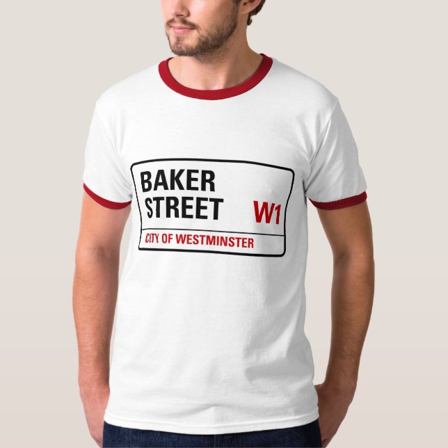 Bäcker-Straßenschild T-Shirt (Vorderseite)