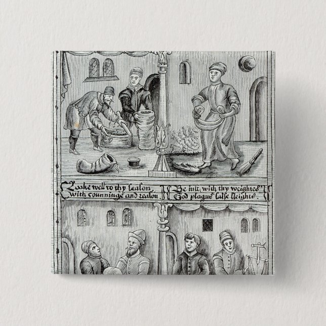 Bäcker von York, A.D, 1595-96 Button (Vorderseite)