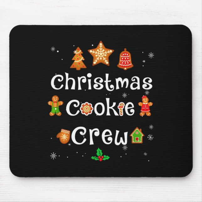 Bäcker Weihnachtsplätzchen Crew Familie Backteam H Mousepad (Vorne)