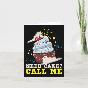 Bäckerchen Kuchen Cupcake Geschenk Karte