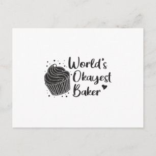 Bäckerei Bäckerei Brot Kuchen Funny Geschenk Postkarte