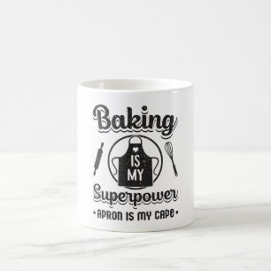 Bäckerei Bäckerei Superpower Kuchen Funny Geschenk Kaffeetasse