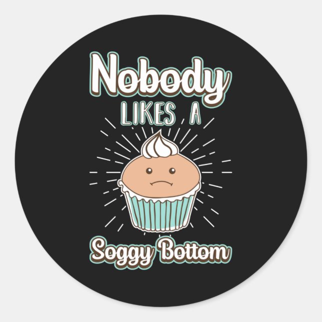 Bäckerei Backkuchen Backkuchen Brot backen Geschen Runder Aufkleber (Vorderseite)