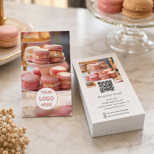 Bäckerei Benutzerdefiniertes Logo Foto QR-Code Visitenkarte