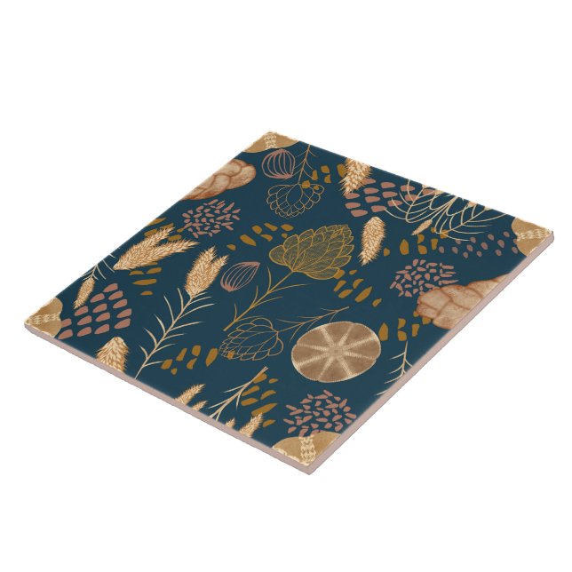 Bäckerei Bliss: Artistisches Brot und Gerste, Aqua Fliese (Seite)