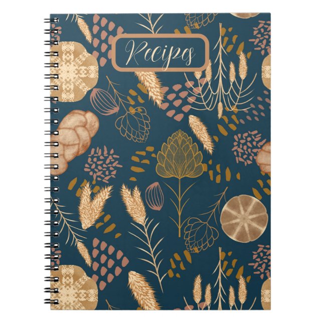 Bäckerei Bliss: Artistisches Brot und Gerste, Aqua Notizblock (Vorderseite)