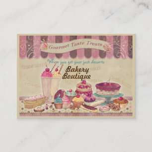 Bäckerei Boutique Cakes & Patisserie Business Card Visitenkarte