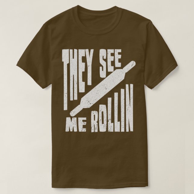 Bäckerei Brot Backrollen Bäckerei T-Shirt (Design vorne)