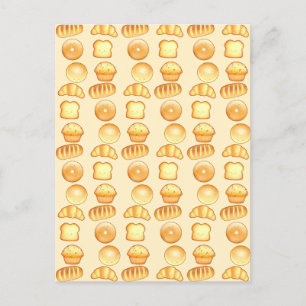 Bäckerei Brot Leckereien Postkarte