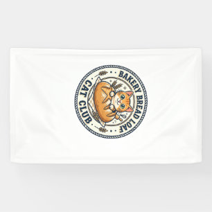 Bäckerei Brotlaib Katze Katzen-Mutter-Geschenkidee Banner