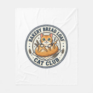 Bäckerei Brotlaib Katze Katzenmutter Geschenkidee Fleecedecke