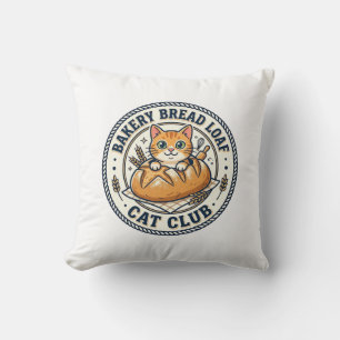 Bäckerei Brotlaib Katze Katzenmutter Geschenkidee  Kissen
