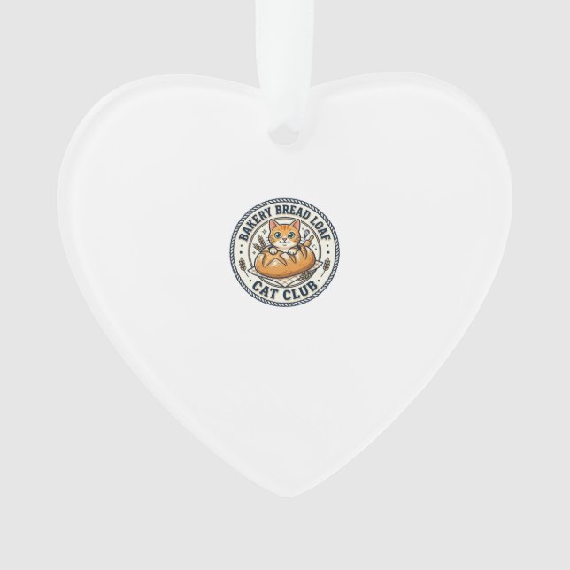 Bäckerei Brotlaib Katze Katzenmutter Geschenkidee  Ornament (Vorderseite)