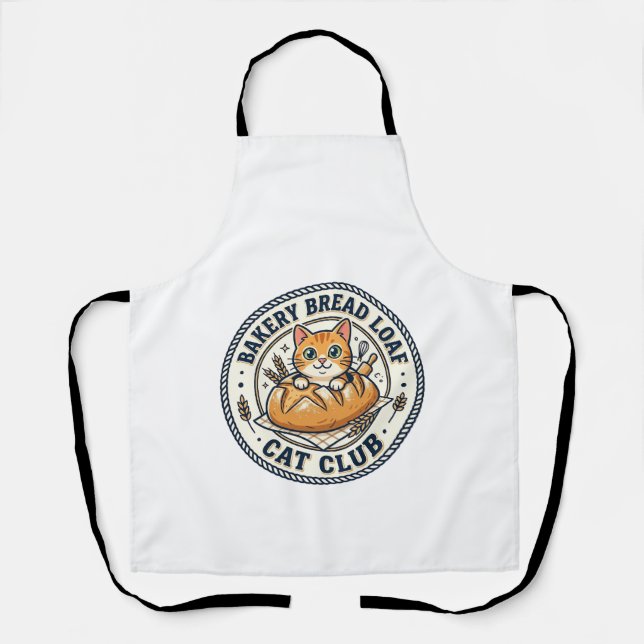 Bäckerei Brotlaib Katze Katzenmutter Geschenkidee  Schürze (Vorderseite)