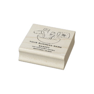 Bäckerei Business Bread Rezept Gummistempel