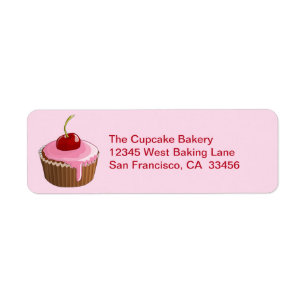 Bäckerei Cherry Cupcake Pick Farbe Business Sticke