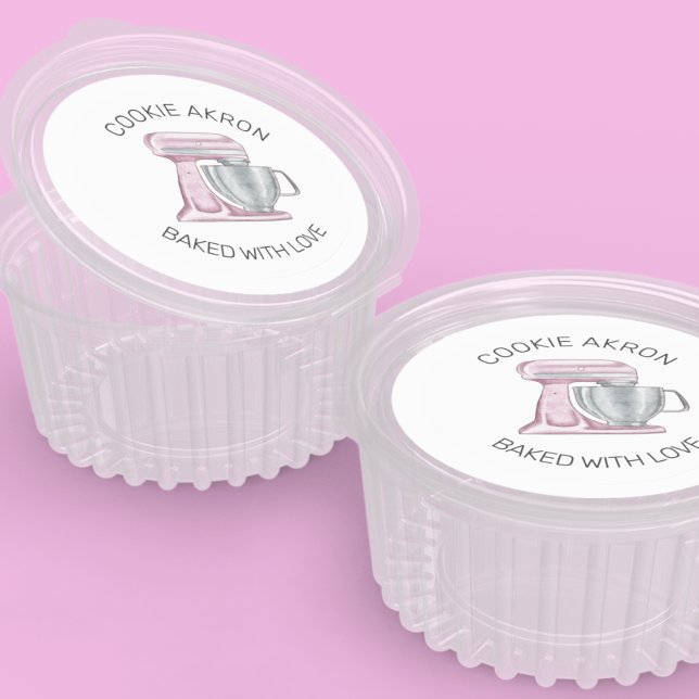Bäckerei Cookie Cupcake Label Runder Aufkleber (Von Creator hochgeladen)